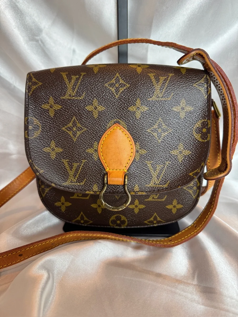 Louis Vuitton LV Mini Saint Cloud Monogram Canvas Crossbody with COA